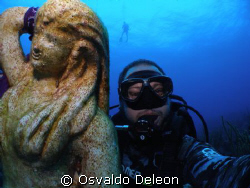 The mermaide and I, self photography. at La Parguera West... by Osvaldo Deleon 